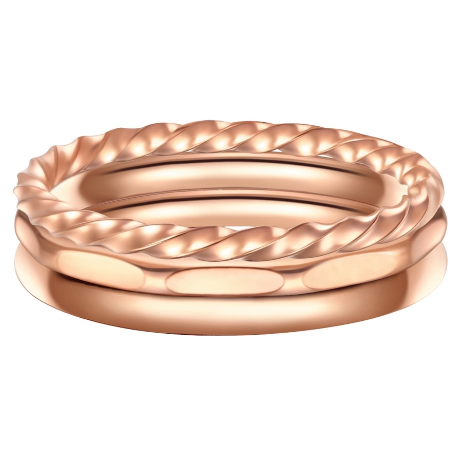 EASTSIDE Komplet (3 pierścionki) Stal nierdzewna Różowy złoty Pierścionki 1 ct Damski