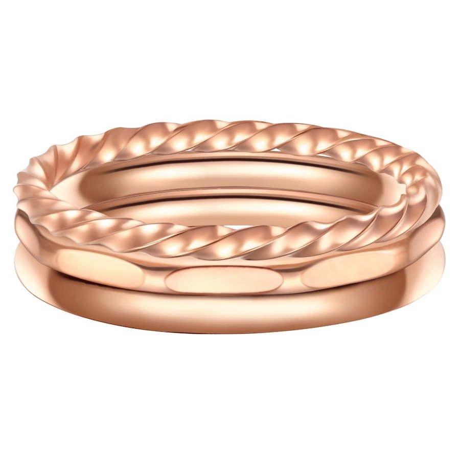 EASTSIDE Komplet (3 pierścionki) Stal nierdzewna Różowy złoty Pierścionki 1 ct Damski