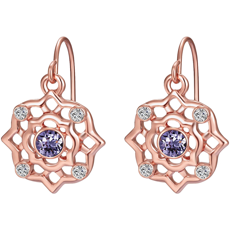Lulu & Jane Stop metali Zdobienie kryształkami Swarovski® Kolczyki 1 ct Damski
