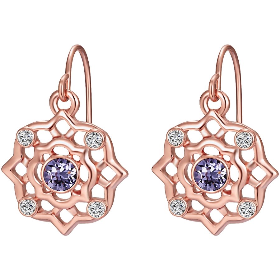 Lulu & Jane Stop metali Zdobienie kryształkami Swarovski® Kolczyki 1 ct Damski