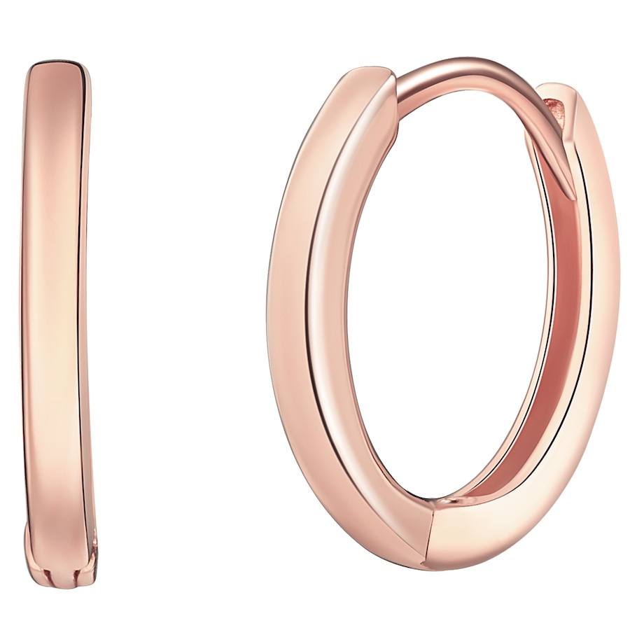 Rafaela Donata Srebrne kolczyki kreole srebro wysokiej próby srebrny Kolczyki koła 1 ct Damski