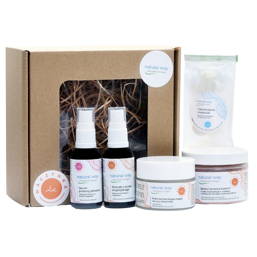 Natural Way Zestaw do terapii domowych na naczynka Zestawy do pielęgnacji twarzy 1 ct