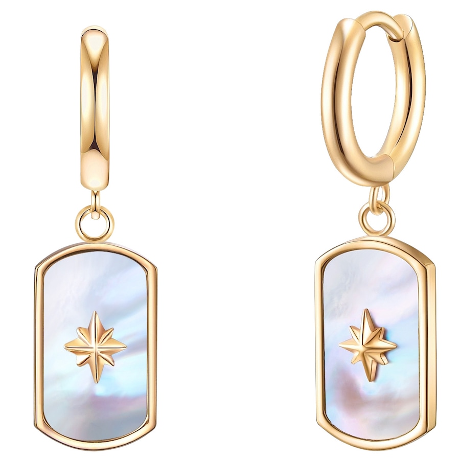 Valero Pearls Stal nierdzewna Masa perłowa Kolczyki 1 ct Damski