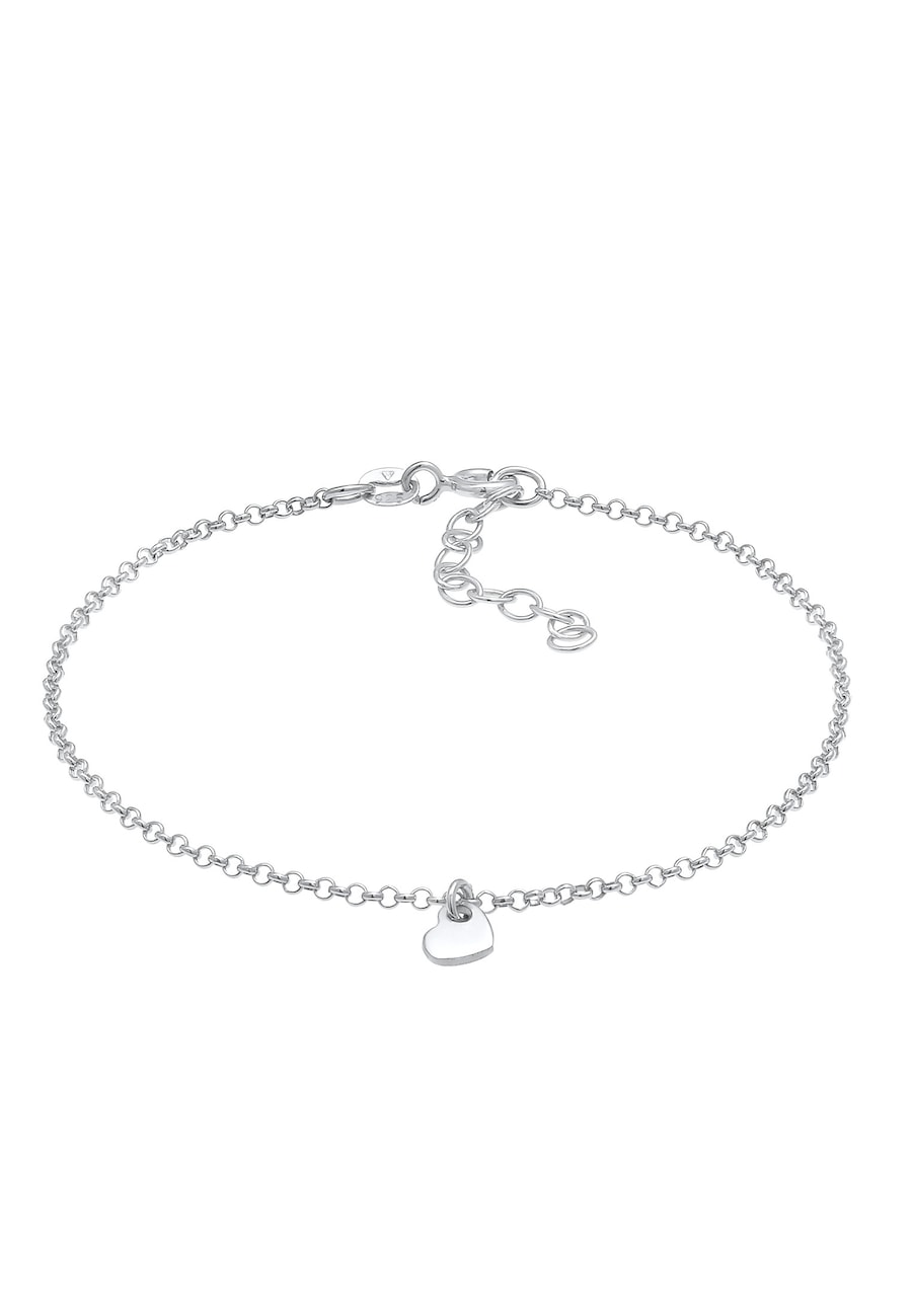Elli Damska bransoletka Serce, Miłość, Romantyzm Trend Minimal regulowana srebro 925 Sterling Silver Bransoletki 1 ct Damski