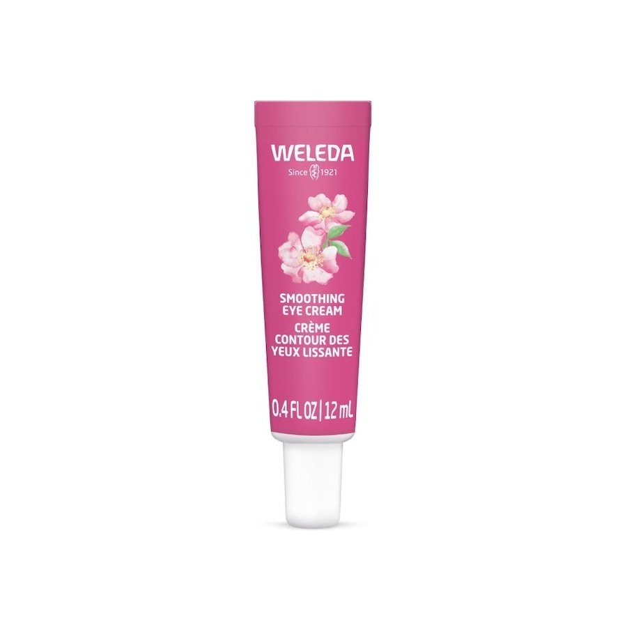 Weleda Wild Rose Wygładzający krem pod oczy z dziką różą i białą herbatą Kremy pod oczy 12 ml