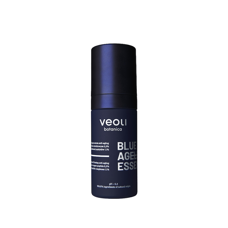 Veoli Botanica BLUE AGELESS ESSENCE Wypełniająco-ujędrniające serum anti-aging z czystym peptydem miedziowym 0,5% i kompleksami peptydów 11% Serum prz