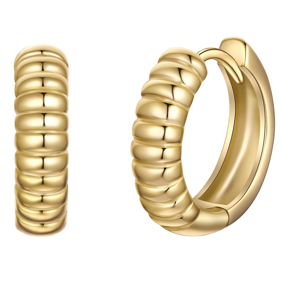 Rafaela Donata Kolczyki z Srebro wysokiej próby w Żółte złoto Kolczyki koła 1 ct Damski