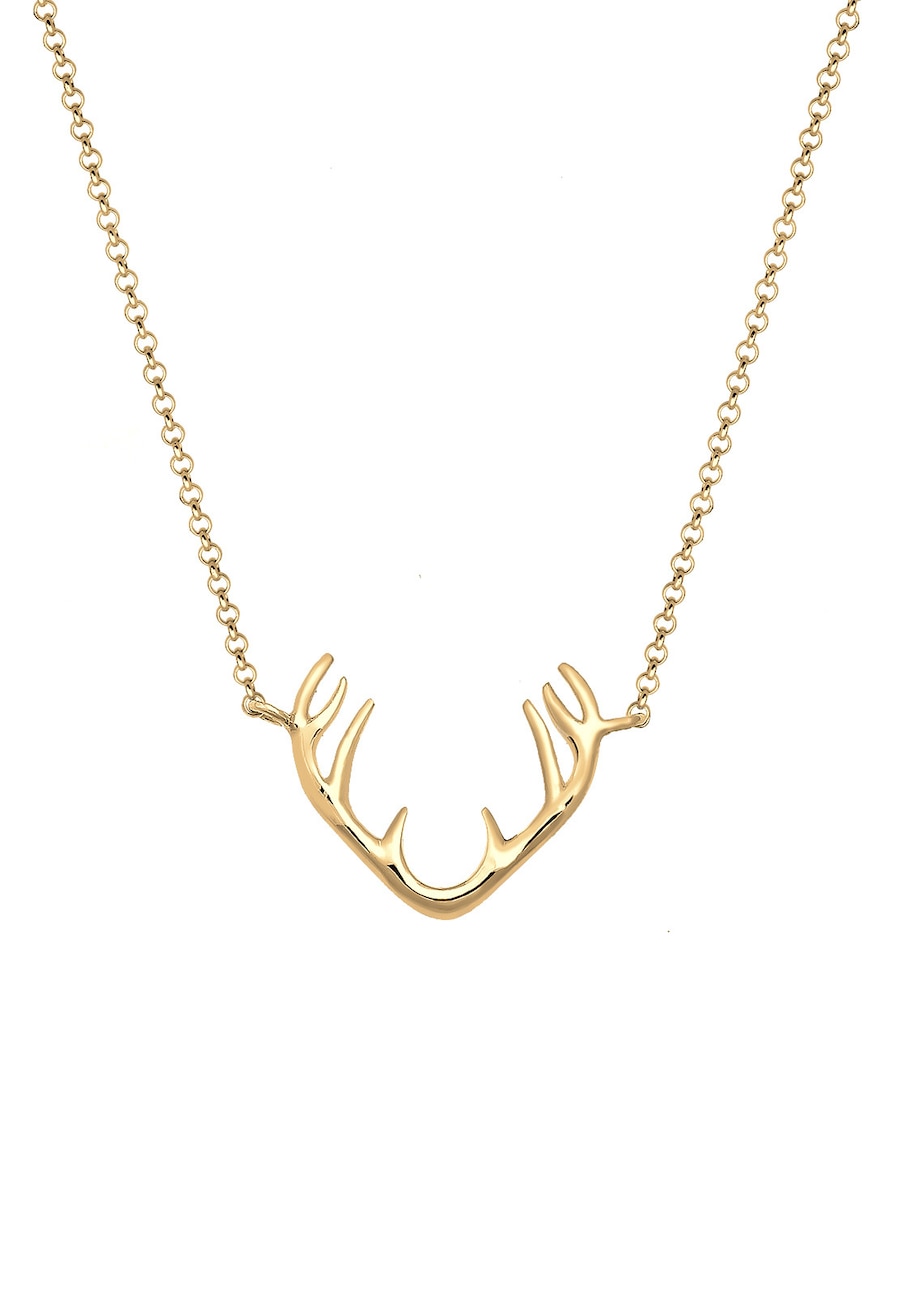 Elli Damski wisiorek z porożem renifera w srebrze próby 925 Sterling Silver Naszyjniki 1 ct