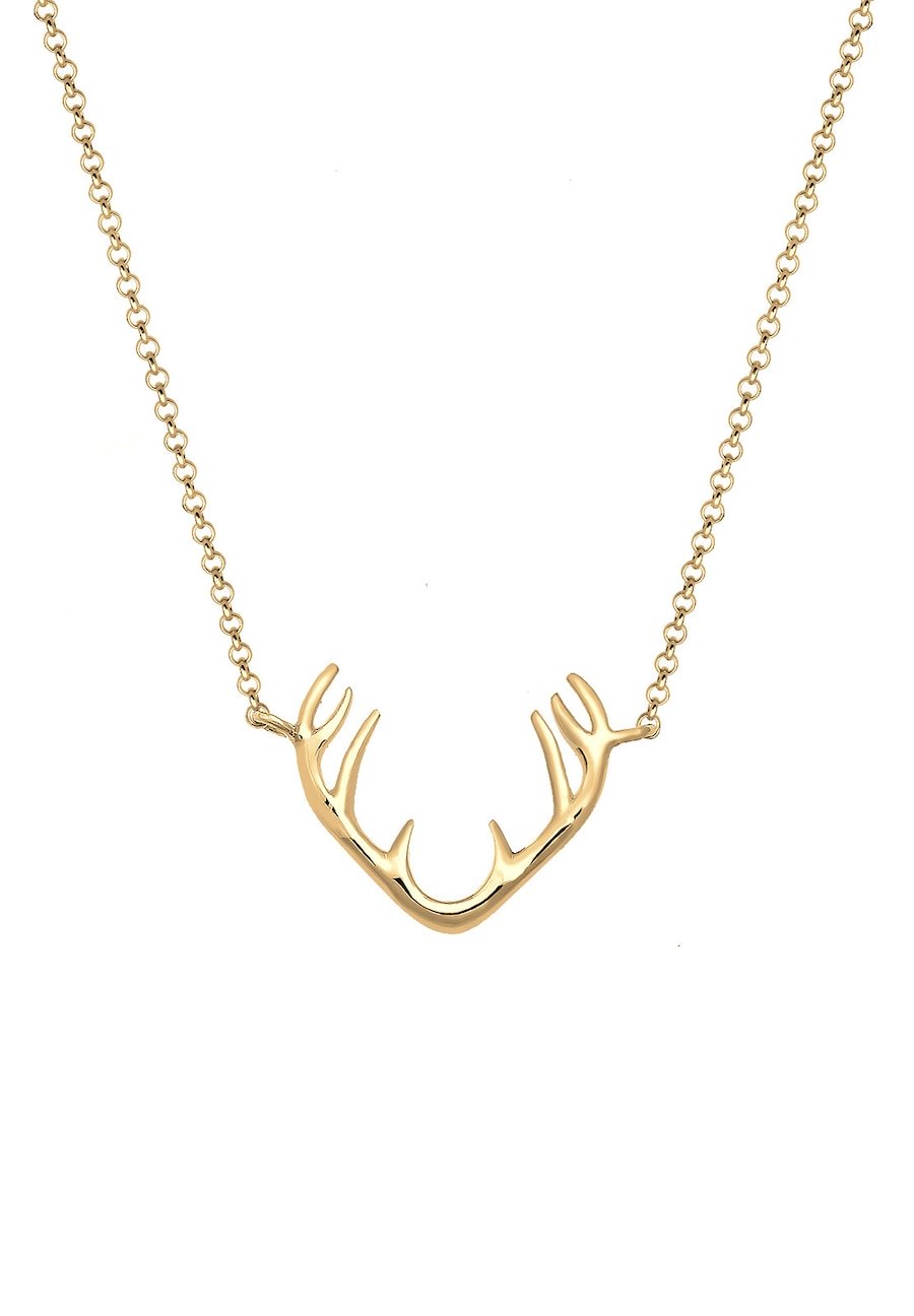 Elli Damski wisiorek z porożem renifera w srebrze próby 925 Sterling Silver Naszyjniki 1 ct