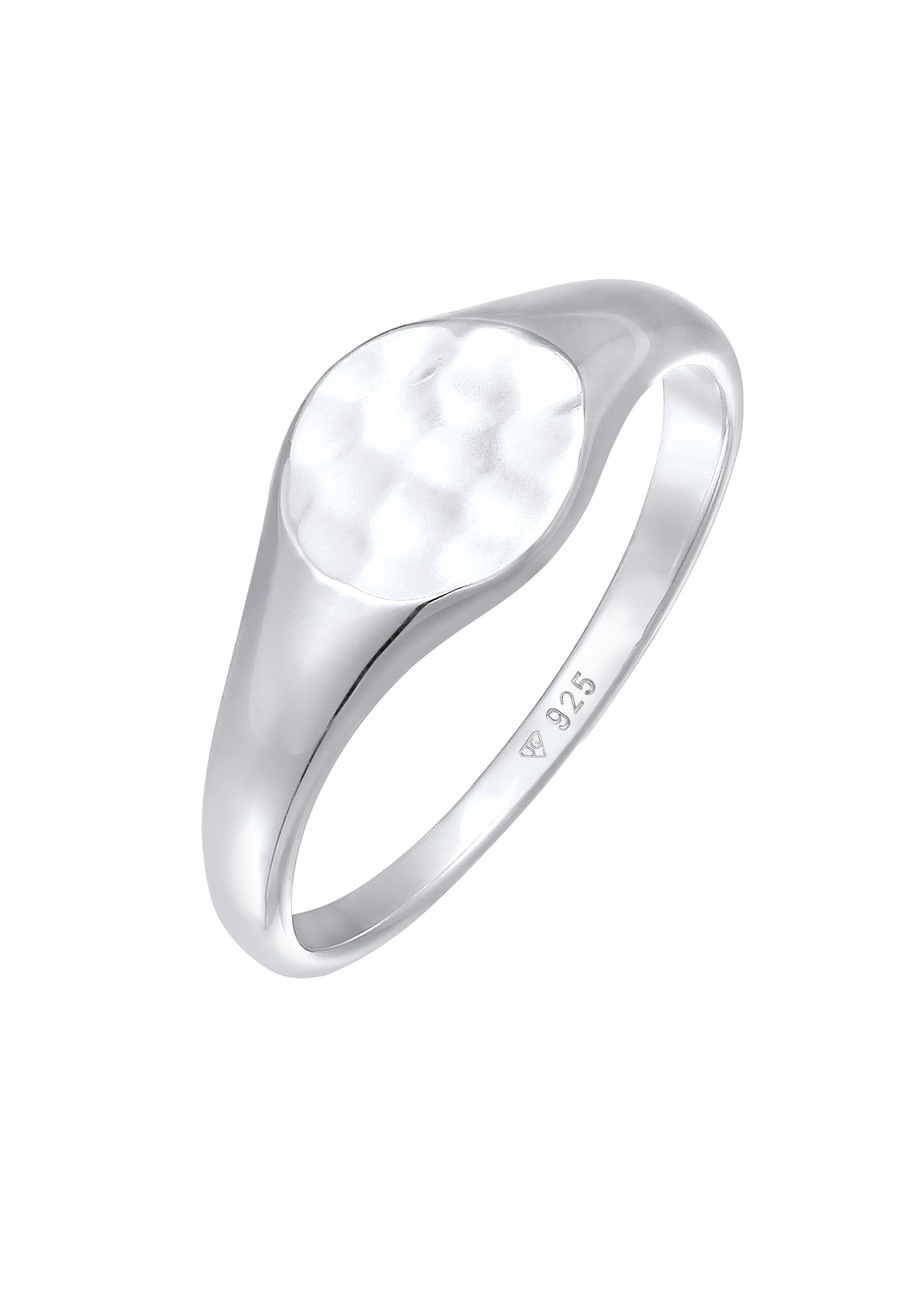 Elli Damski kuty sygnet Royal Trend srebro 925 Sterling Silver Pierścionki 1 ct