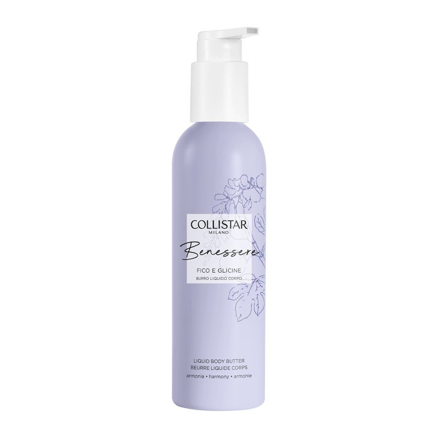 Collistar BENESSERE FIGA I WISTERIA PŁYNNE MASŁO DO CIAŁA Masło do ciała 200 ml Damski