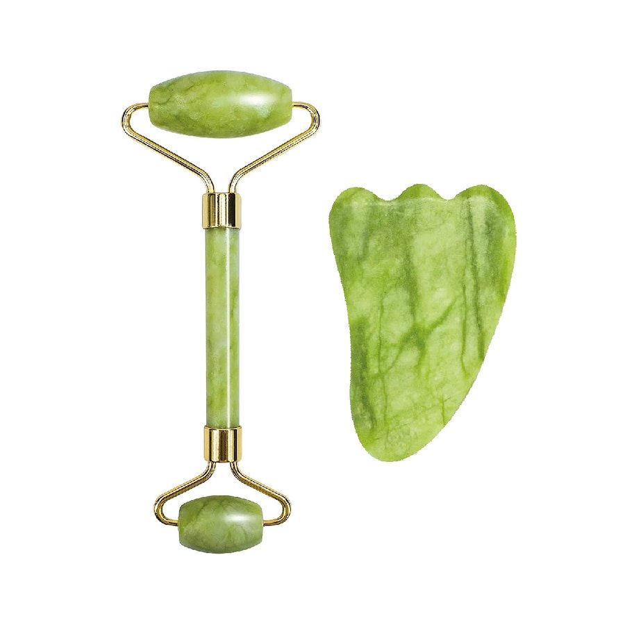 UNIQ UNIQ Wałek Jade + zielony kamień Guasha Urządzenia do masażu twarzy 2 ct