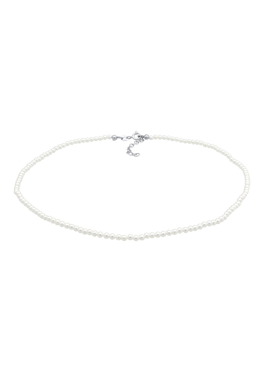 Elli Damski Choker Trend z perłami muszlową w srebrze próby 925 Sterling Silver Naszyjniki 1 ct