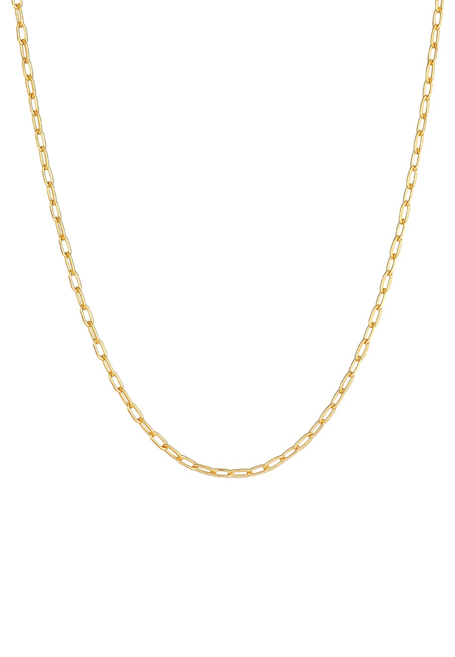 Elli Damski łańcuch ogniwowy Łańcuch owalny Basic Trend w 925 Sterling Silver Naszyjniki 1 ct