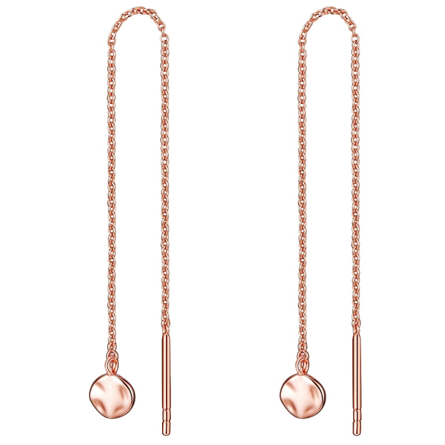 Glanzstücke München Kolczyki wiszące srebrne srebro wysokiej próby różowe złoto 1 ct Damski