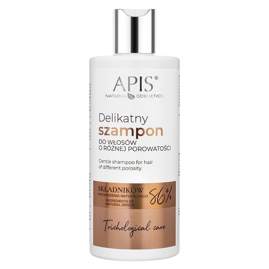 Apis TRICHOLOGICAL CAREDelikatny szampon do włosów o różnej porowatości / 300 ml Szampony Damski