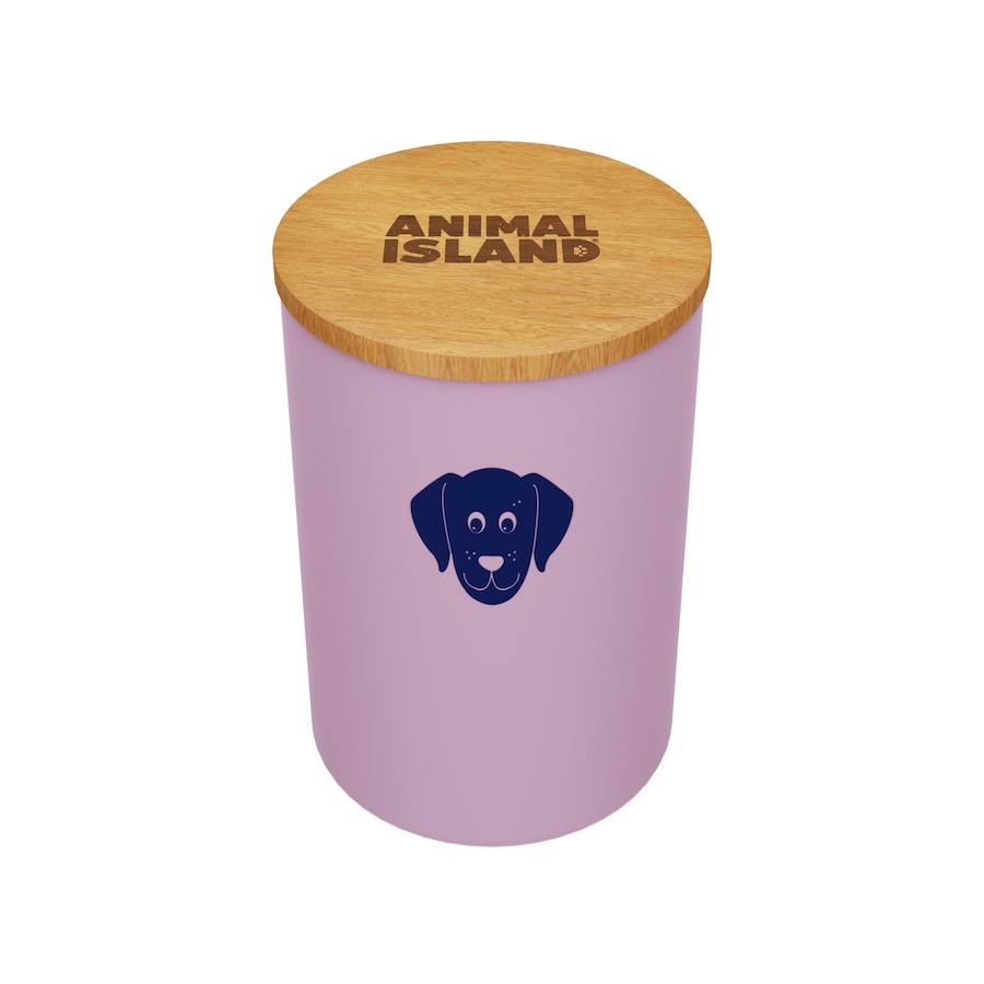 Animal Island Pojemnik na karmę S, Kocia główka Szampony 950 ml Szary