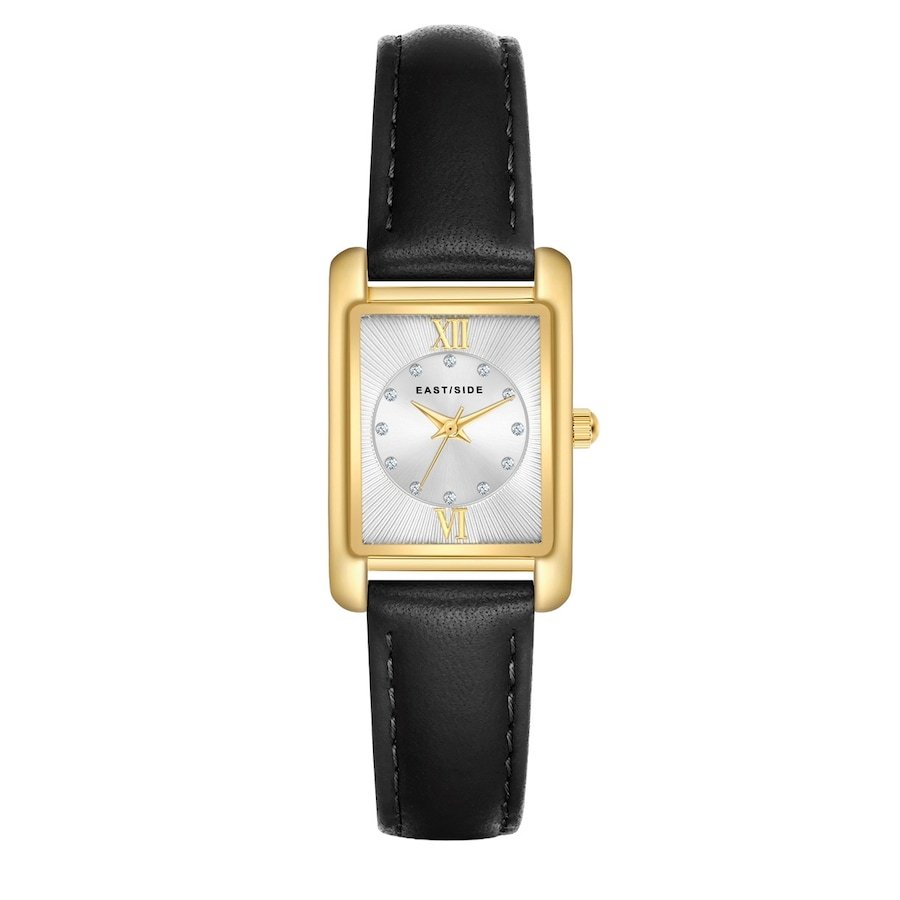 EASTSIDE Zegarek kwarcowy Skóra naturalna Czarny Zegarki damskie 1 ct Damski