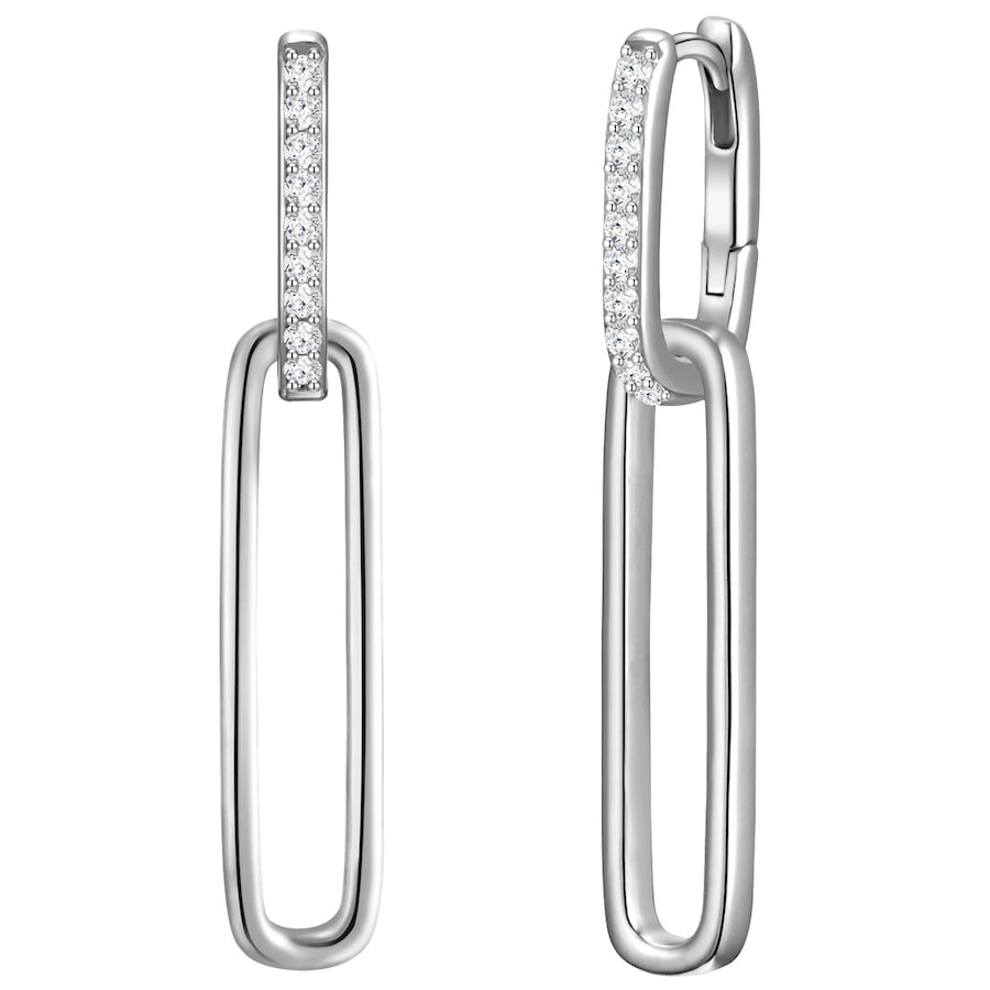 Glanzstücke München Kolczyki z Srebro wysokiej próby w Srebrny Kolczyki koła 1 ct Damski