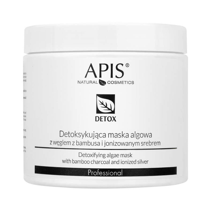 Apis DETOXMaska algowa detoksykująca z węglem z bambusa i jonizowanym srebrem / 200 g Maseczki nawilżające Damski