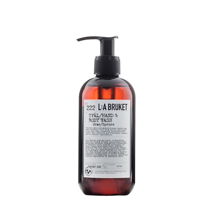 L:A BRUKET No. 222 Hand & Body Wash Spruce Mydła do rąk 240 ml