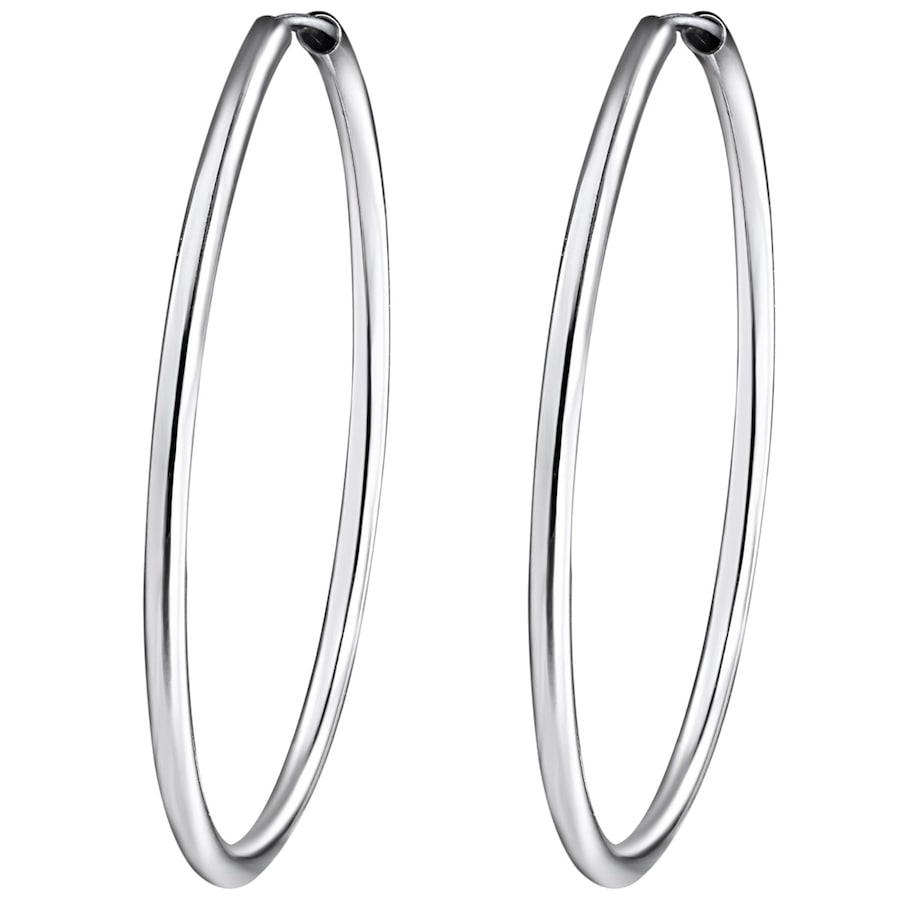 Rafaela Donata Srebrne kolczyki kreole srebro wysokiej próby srebrny Kolczyki koła 1 ct Damski