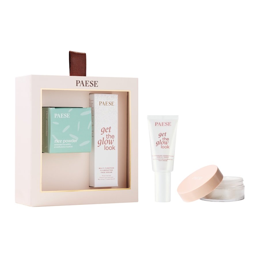 Paese Get The Glow Look Krem 30ml + Sypki puder ryżowy 10g Zestawy kosmetyków do makijażu 1 ct 1 szt.