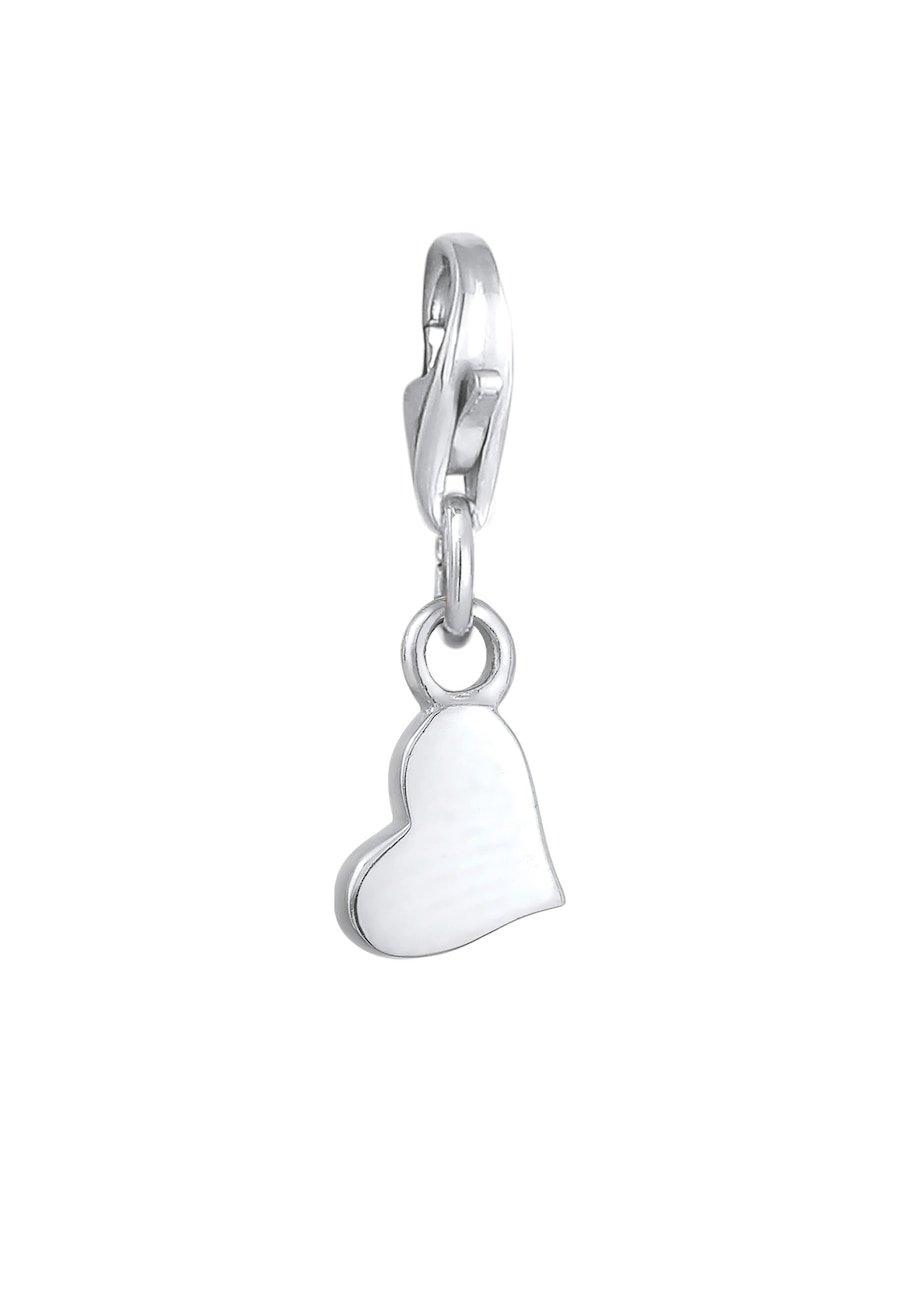 Nenalina Damski wisiorek Charm Heart ze srebra próby 925 Sterling Silver Wisiorki 1 ct