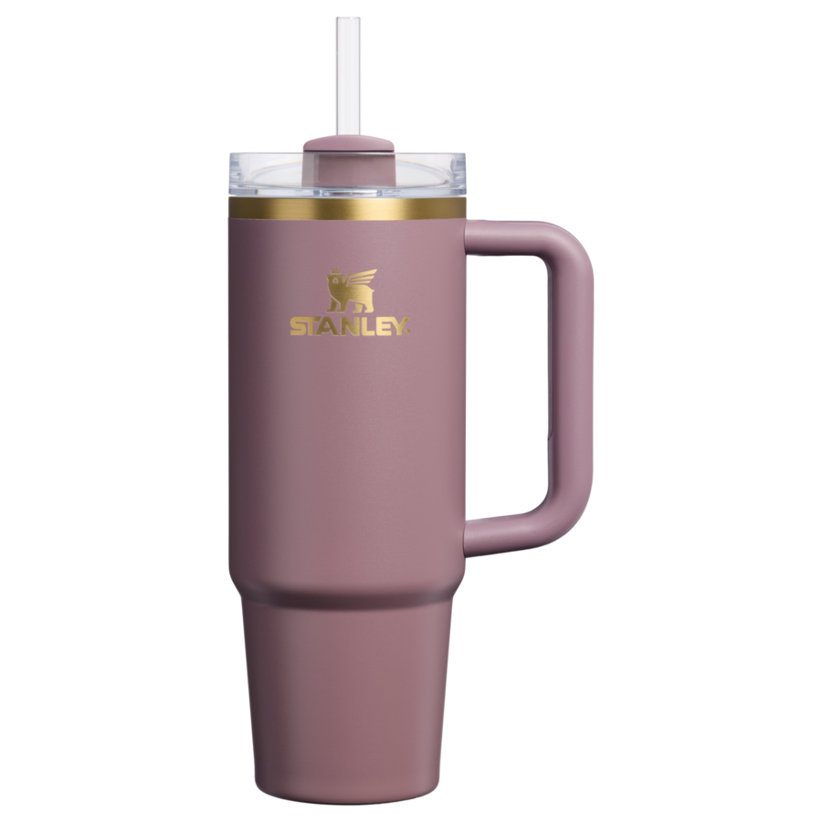 Stanley Kubek ze słomką - 0,89L - THE QUENCHER H2.0 FLOWSTATE™ TUMBLER Butelki 1 ct różowe złoty