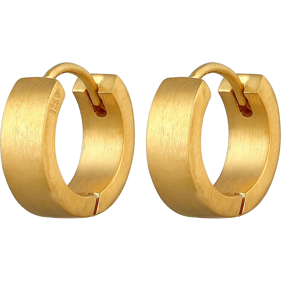 KUZZOI Mężczyzna Koło kreolskie matowe w srebra próby 925 Kolczyki koła 1 ct Męskie