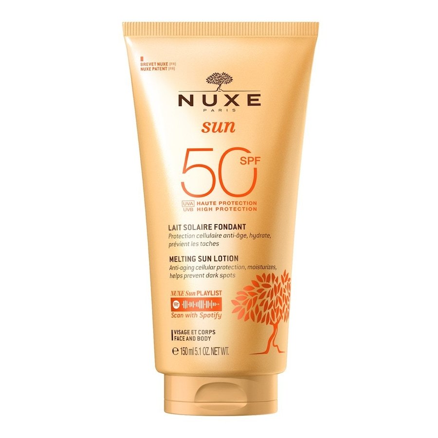 NUXE Kremowe mleczko do opalania z wysoką ochroną SPF 50, NUXE Sun 150 ml Ochrona przeciwsłoneczna