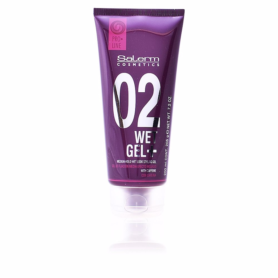 Salerm WET GEL+ medium hold wet look styling gel Stylizacja włosów 200 ml