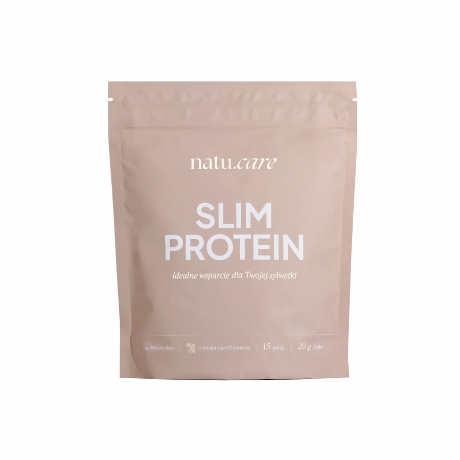 Natu Care Białko slim o smaku wanilia burbon Witaminy i substancje witalne 375 g Damski