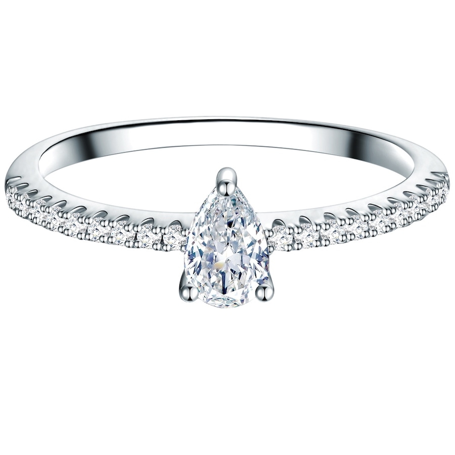 Trilani Srebrny pierścionek srebro wysokiej próby Cyrkonia srebrny Pierścionki 1 ct Damski