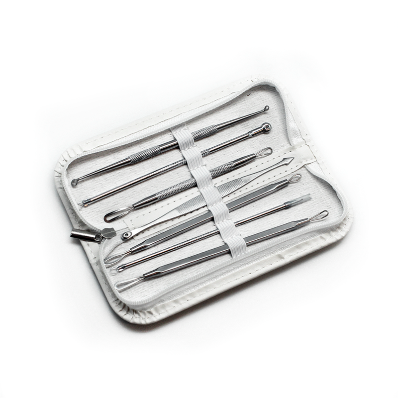 UNIQ Kompletny zestaw do usuwania zaskórników - 7 sztuk Przybory do oczyszczania twarzy 1 ct