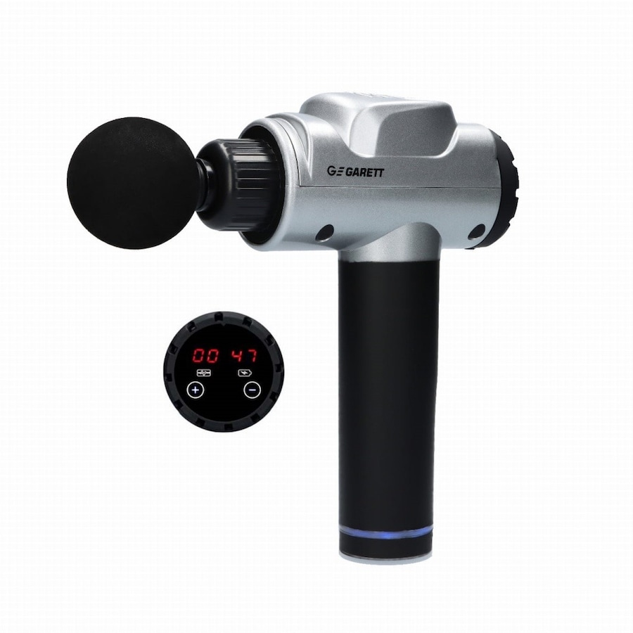 GARETT BEAUTY Pistolet do masażu Garett Beauty Powerful srebrny Urządzenia do masażu twarzy 1 ct