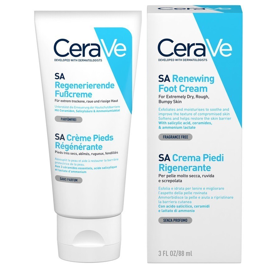 CeraVe Crème Pieds Régénérante SA Kremy do stóp 88 ml Damski