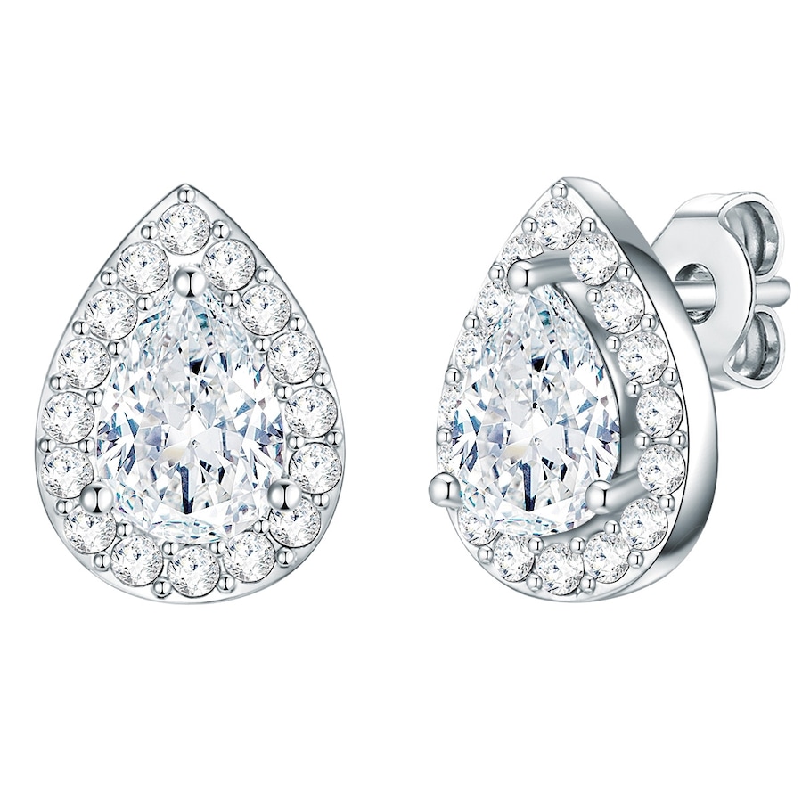 Rafaela Donata Kolczyki sztyfty z kryształkami Swa Lezka srebro wysokiej próby zdobiony kryształkami Swarovski® srebrny 1 ct Damski