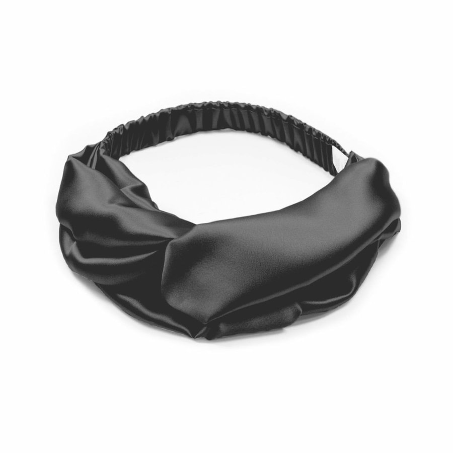 So fluffy Jedwabna opaska Blair – czarna Opaski do włosów 1 ct