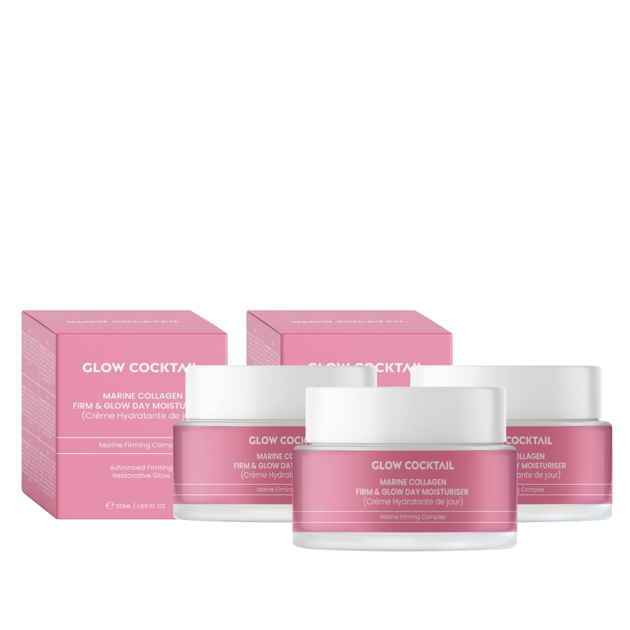 Glow Cocktail Trio kremów na dzień Collagen Glow Kremy przeciwzmarszczkowe 150 ml Damski