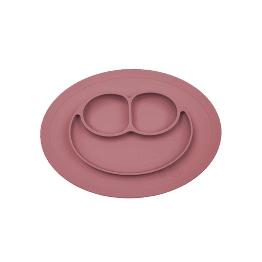 EZPZ EZPZ Silikonowy talerzyk z podkładką mały 2w1 Mini Mat Mauve Akcesoria 1 ct