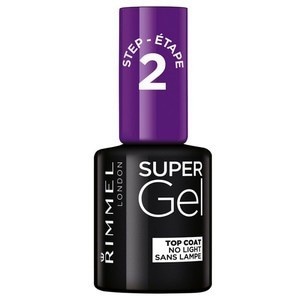 Rimmel London Super Gel Nail Polish, żelowy lakier do paznokci Lakiery do paznokci 12 ml 01 - TRANSPARENT