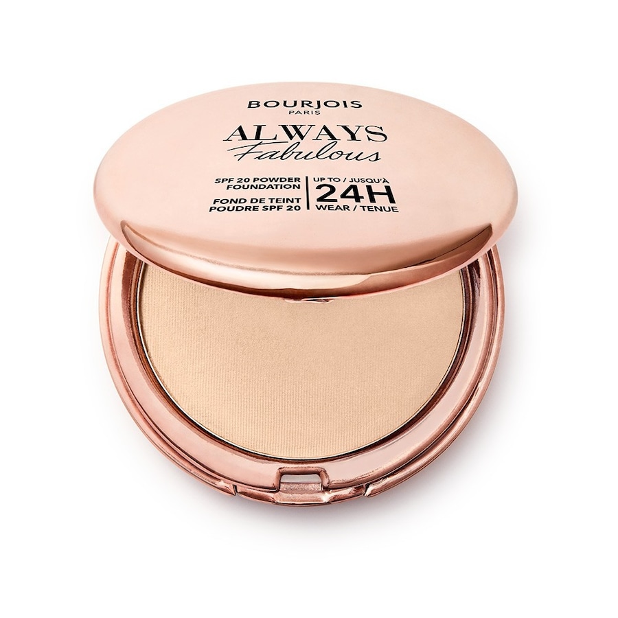 Bourjois Bourjois Always Fabulous ultralekki puder kryjący z filtrem SPF20 nr 100 Rose Ivory, 7g Pudry