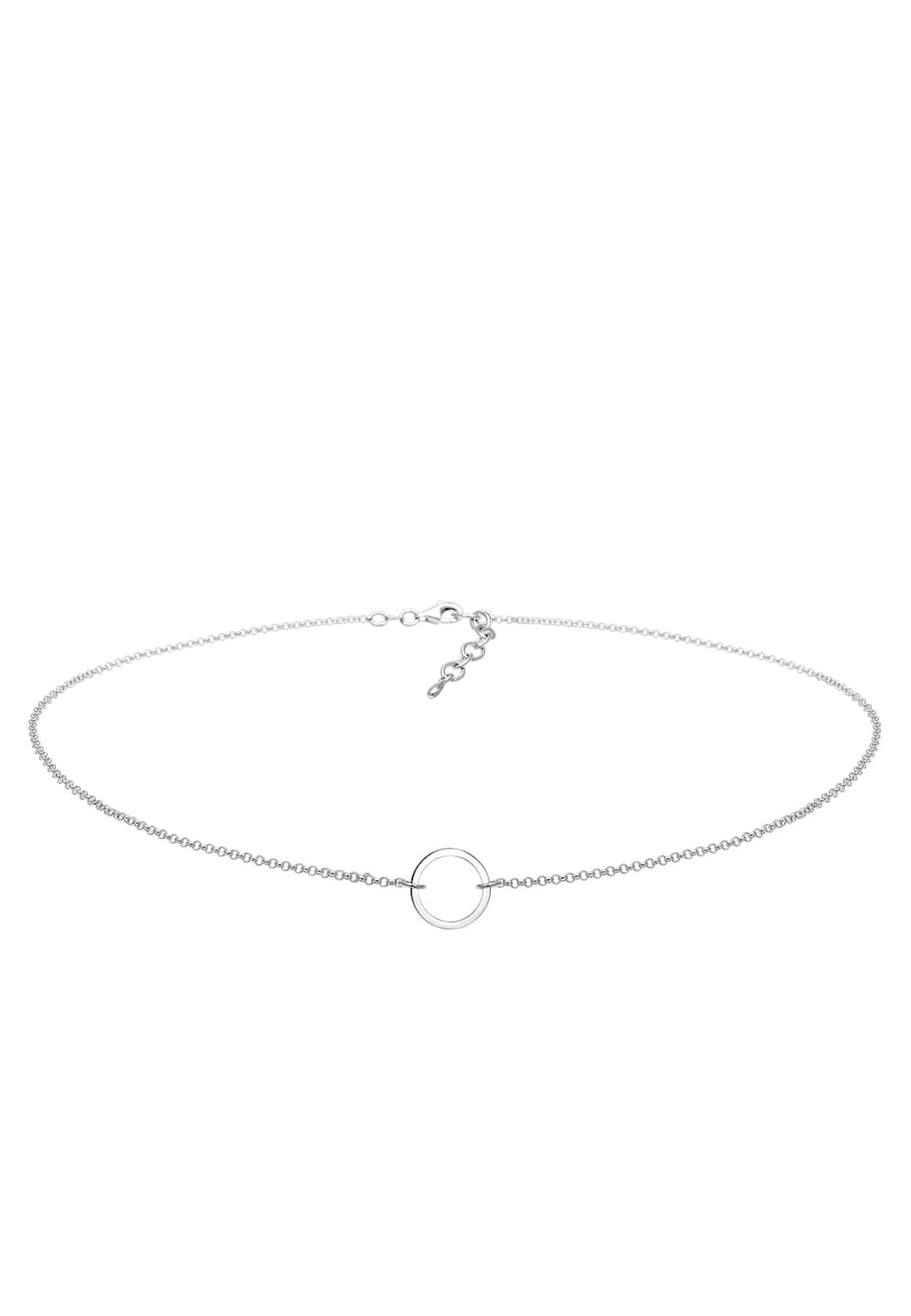 Elli Choker damski Circle Trend Geo wykonany ze srebra próby 925 Sterling Silver Naszyjniki 1 ct Damski