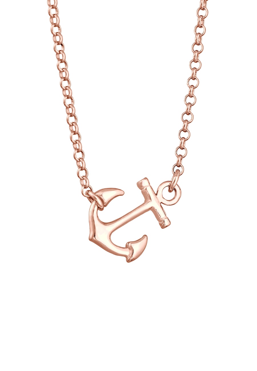 Elli Damska zawieszka kotwica morska ze srebra próby 925 Sterling Silver Naszyjniki 1 ct Damski