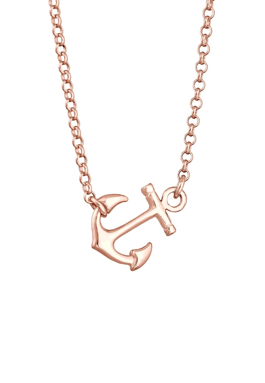 Elli Damska zawieszka kotwica morska ze srebra próby 925 Sterling Silver Naszyjniki 1 ct Damski