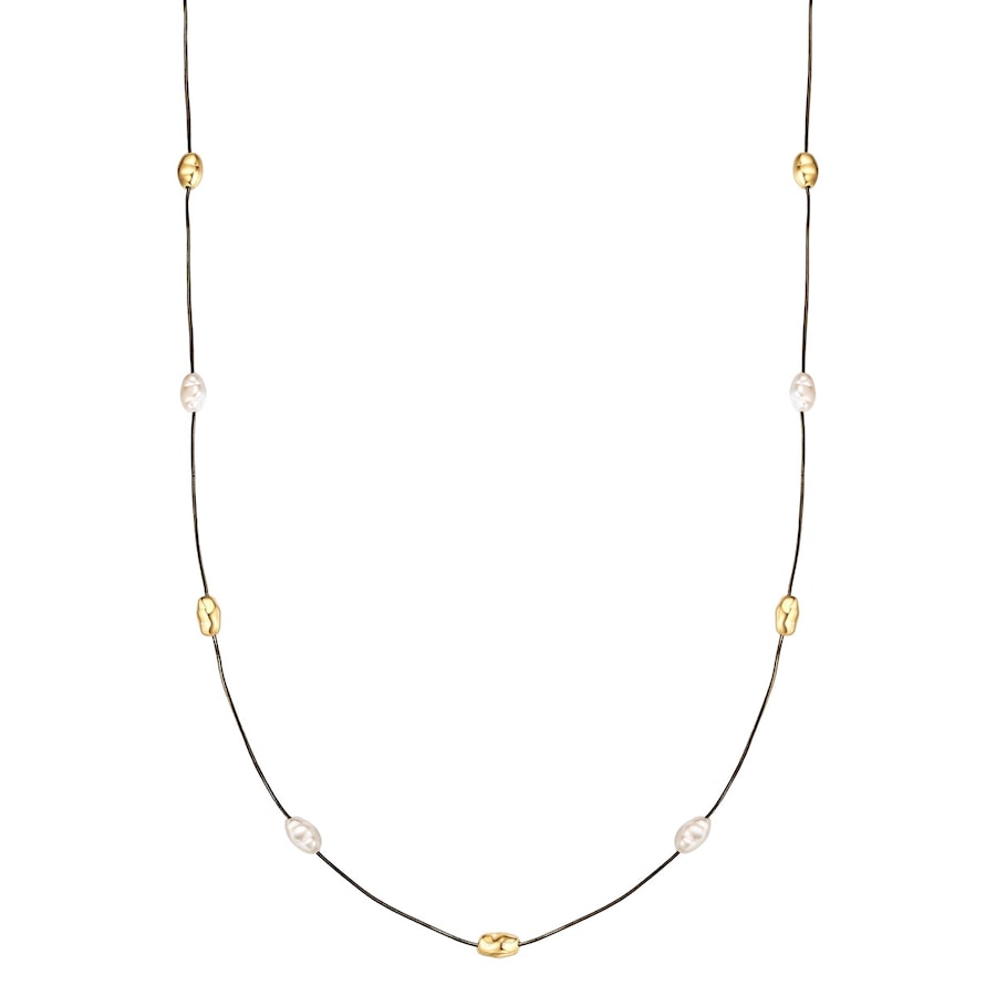 Yokoamii Naszyjnik z pozlacanego mosiadzu z Perla (synth.) Naszyjniki 1 ct Damski