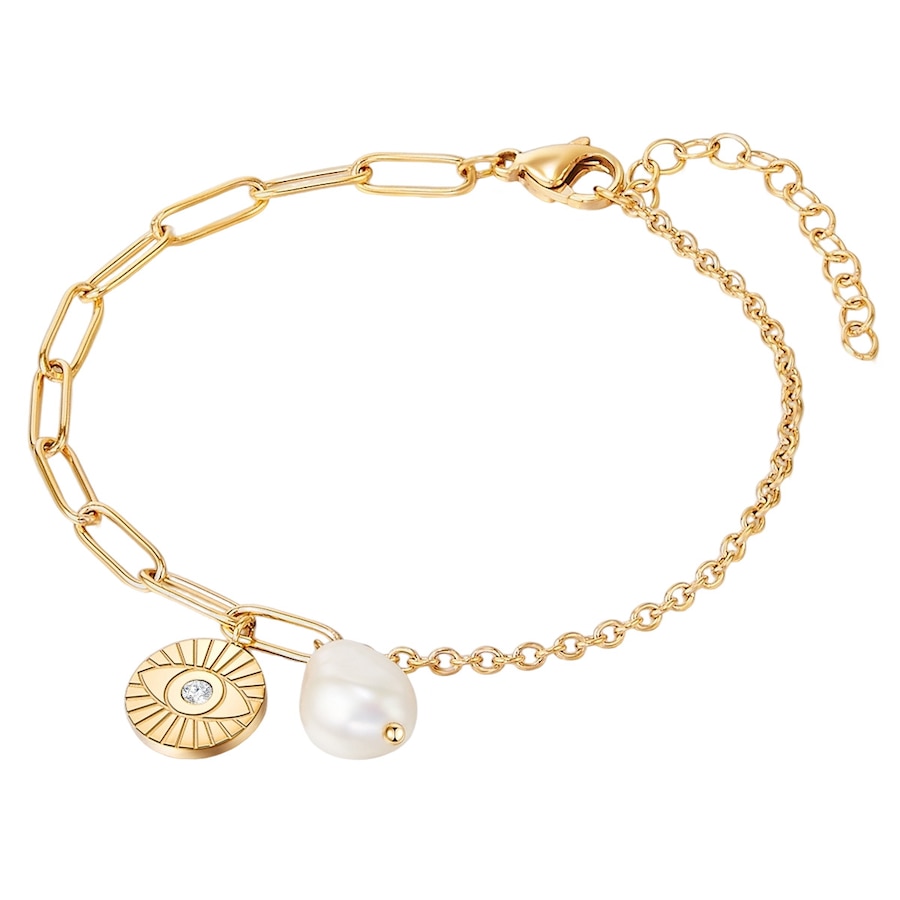 Valero Pearls Stal nierdzewna Preciosa Perła hodowlana słodkowodna Bransoletki 1 ct Damski