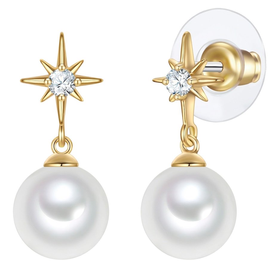 Yokoamii Kolczyki z Mosiadz w Żółte złoto 1 ct Damski