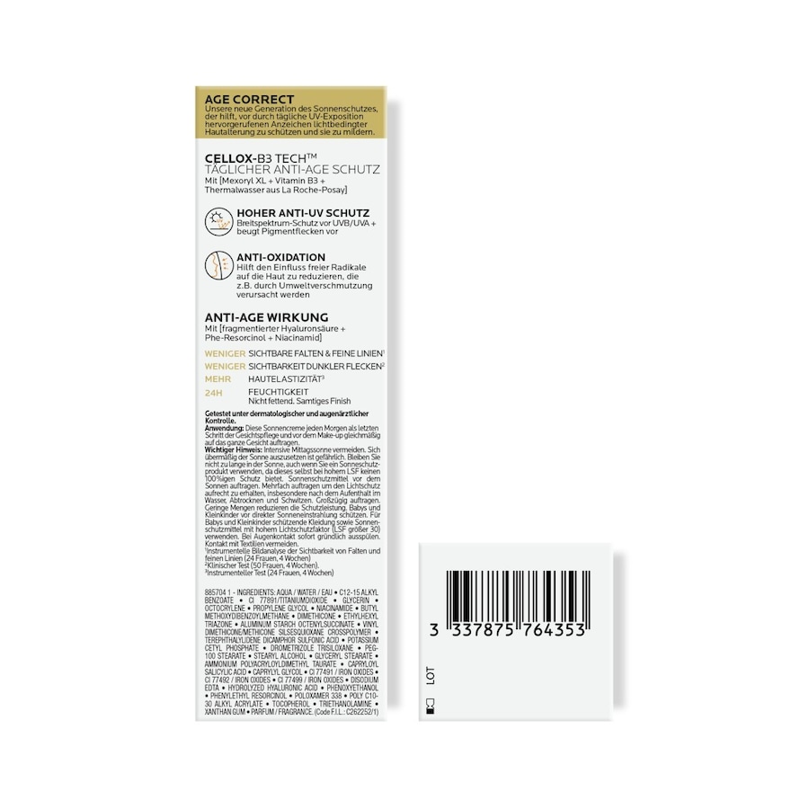 La Roche-Posay Anthelios Age Correct Getönt LSF 50 Skóra alergiczna 50 ml